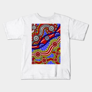 Aboriginal Art - Welcome To Country 2 Kids T-Shirt